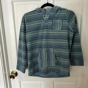 Levitate Boys' Blue Striped Baja Hoodie - Size 12